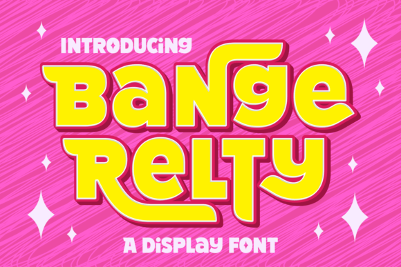 Bange Relty: A Sweet Display Font for Editorial Design