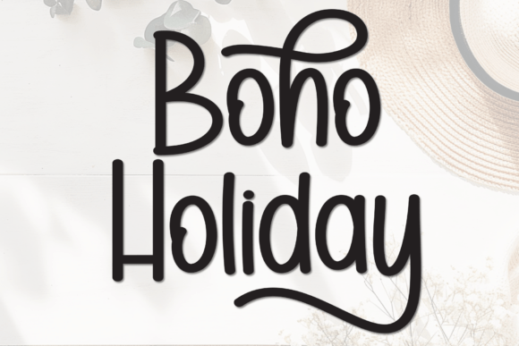 Boho Holiday: A Warm Display Font for Modern Web Design