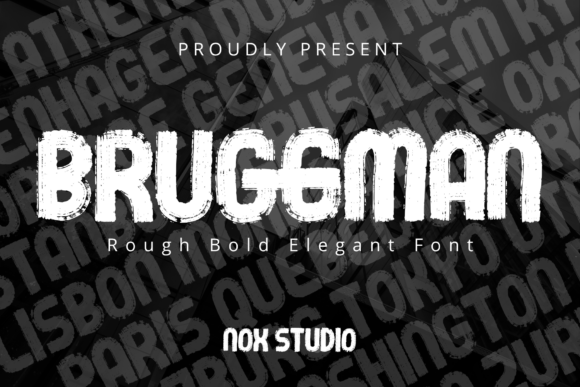 Bruggman: A Bold Display Font for Modern Brand Identity