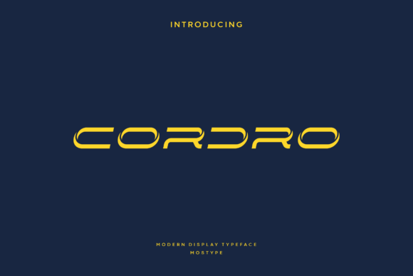 Cordro: A Display Font Built for Impactful Brand Campaigns
