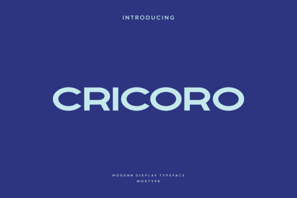 Cricoro: A Modern Display Typeface for Bold Web Headers