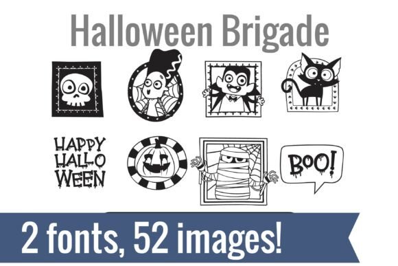 Elevate Your Brand with Halloween Brigade Dingbats Typeface