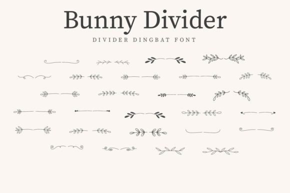 Elevate Your Brand with the Bunny Divider Typeface