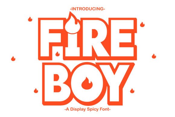 Fire Boy: A Charismatic Display Font for Editorial Design