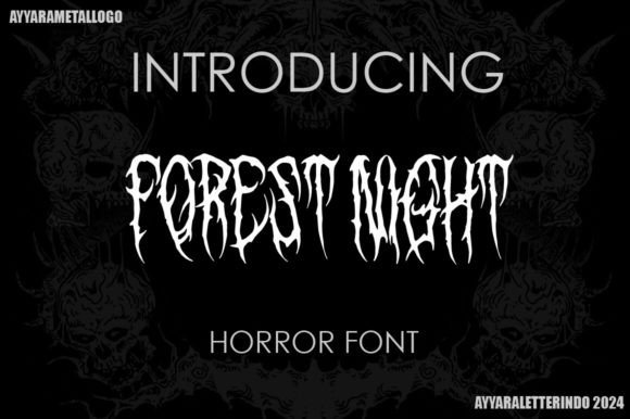 Forest Night: A Bold Blackletter Typeface for Editorial Design