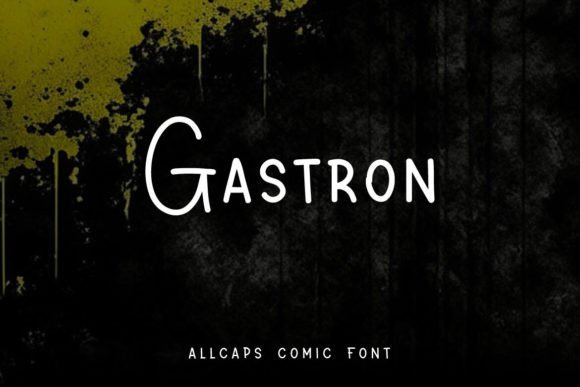 Gastron Font: A Playful Typeface for Makers
