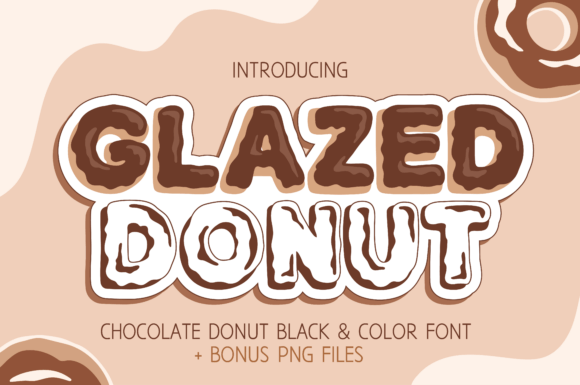 Glazed Donut Chocolate: A Sweet Display Font for Web Design