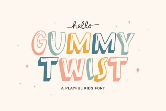 Gummy Twist: The Playful Typeface for High-Energy Campaigns
