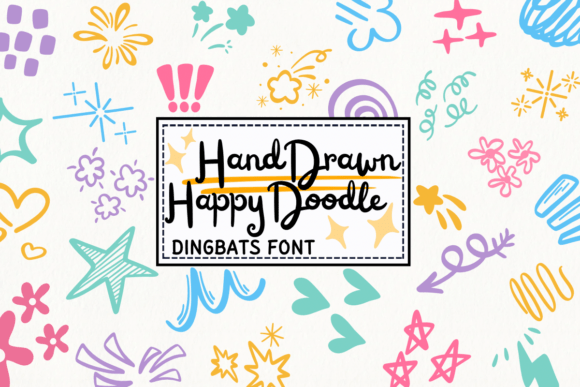 Hand Drawn Happy Doodle: A Playful Typeface for Web Design