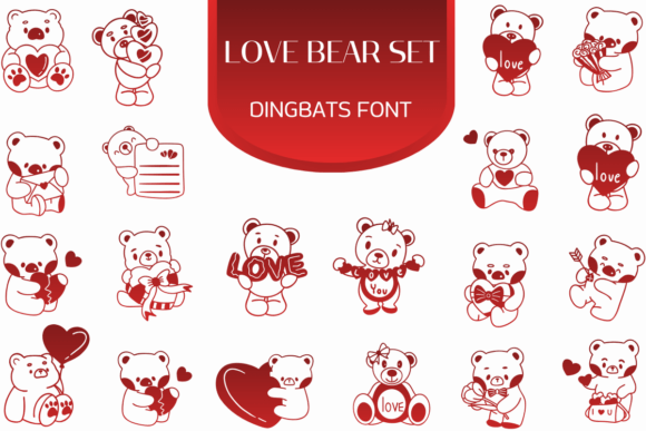 Love Bear Set Font Review: A Designer's Take on Branding with Icons