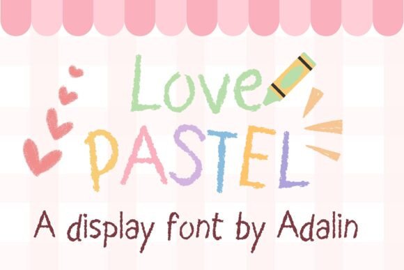 Love Pastel: A Charming Display Font for Editorial Design