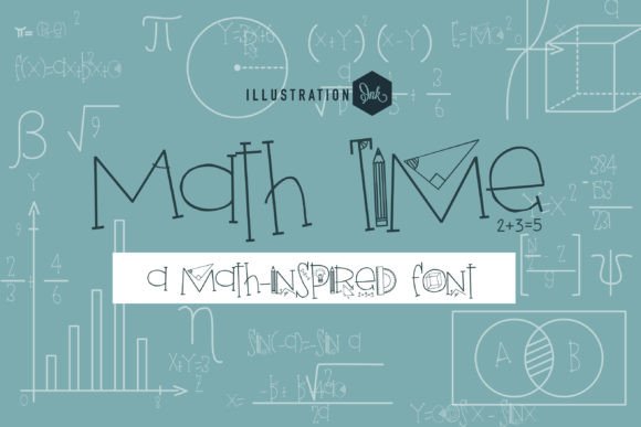 Math Time: A Handwritten Serif Font for Smart Branding