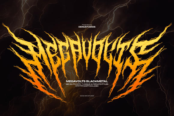 Megavolts: A High-Impact Blackletter Font for Web Design
