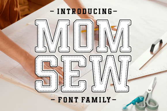 Mom Sew: A Warm Slab Serif Typeface for Editorial Design