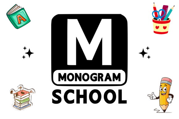 Monogram School: A Bold Decorative Font for Web Headers