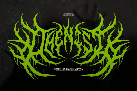 Omenist: A Bold Blackletter Font for Distinctive Branding