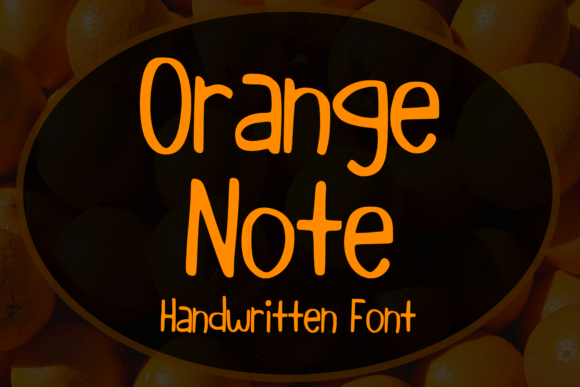Orange Note: A Bouncy Handwritten Font for Web Design