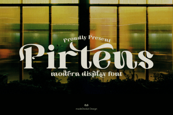 Pirtens: A High-Contrast Display Font for Modern Editorial Design