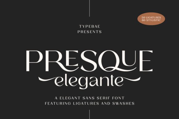 Presque Elegante: A Modern Sans Serif Typeface for Web Design