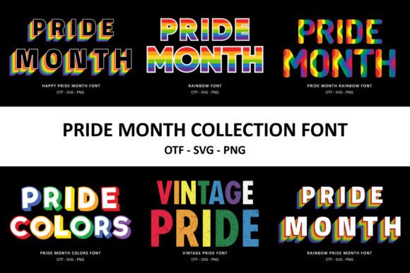 Pride Month Collection: A Vibrant Typeface for Makers