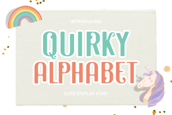 Quirky Alphabet: A Playful Display Font for Makers