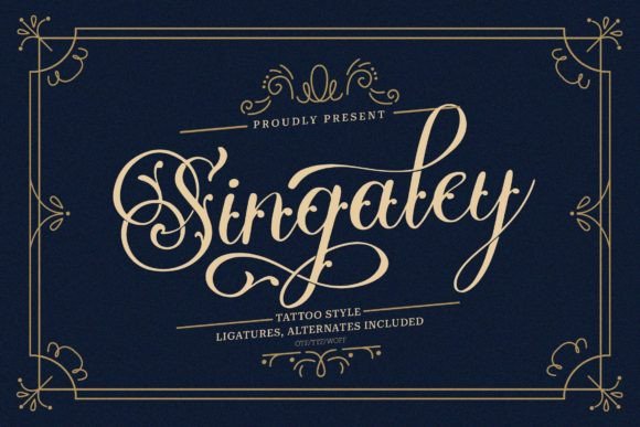 Singaley Font: A Bold Blackletter for Modern Web Design