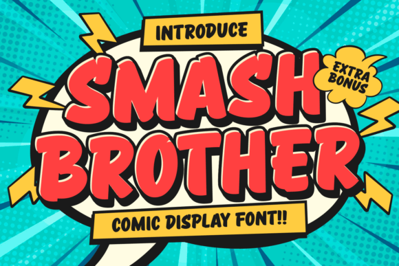 Smash Brother: A Bold Comic Typeface for Crafters