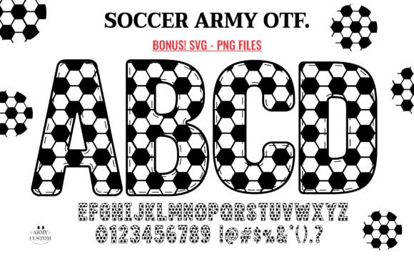 Soccer Army: A Bold Typeface for Crafters and Sellers