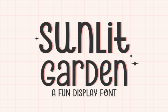 Sunlit Garden: A Cheerful Display Font for Editorial Design