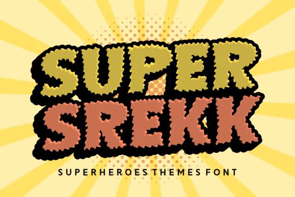 Super Srekk: A Bold Display Font for Heroic Branding