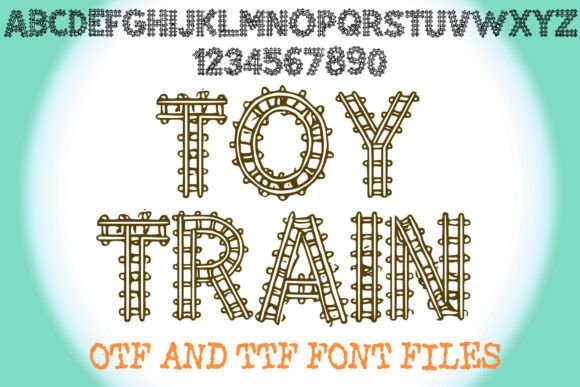 Toy Train Font: A Playful Typeface for Handmade Creators