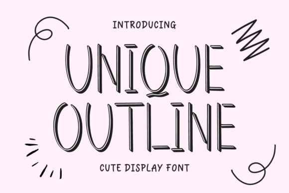 Unique Outline: A Bold Display Typeface for Campaigns