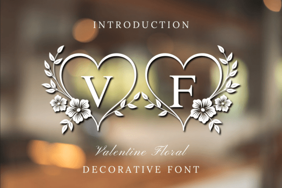 Valentine Floral: A Decorative Font for Small Business Branding