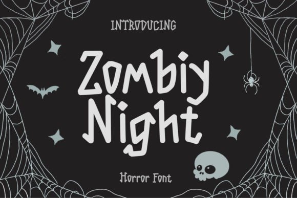 Zombiy Night Font: The Ultimate Horror Typeface for Crafters